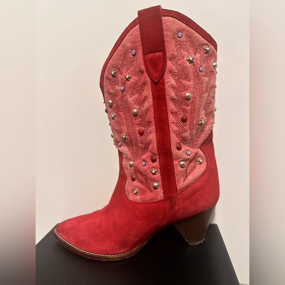 Pink Isabel Marant Western Boots - Picture 4 of 5